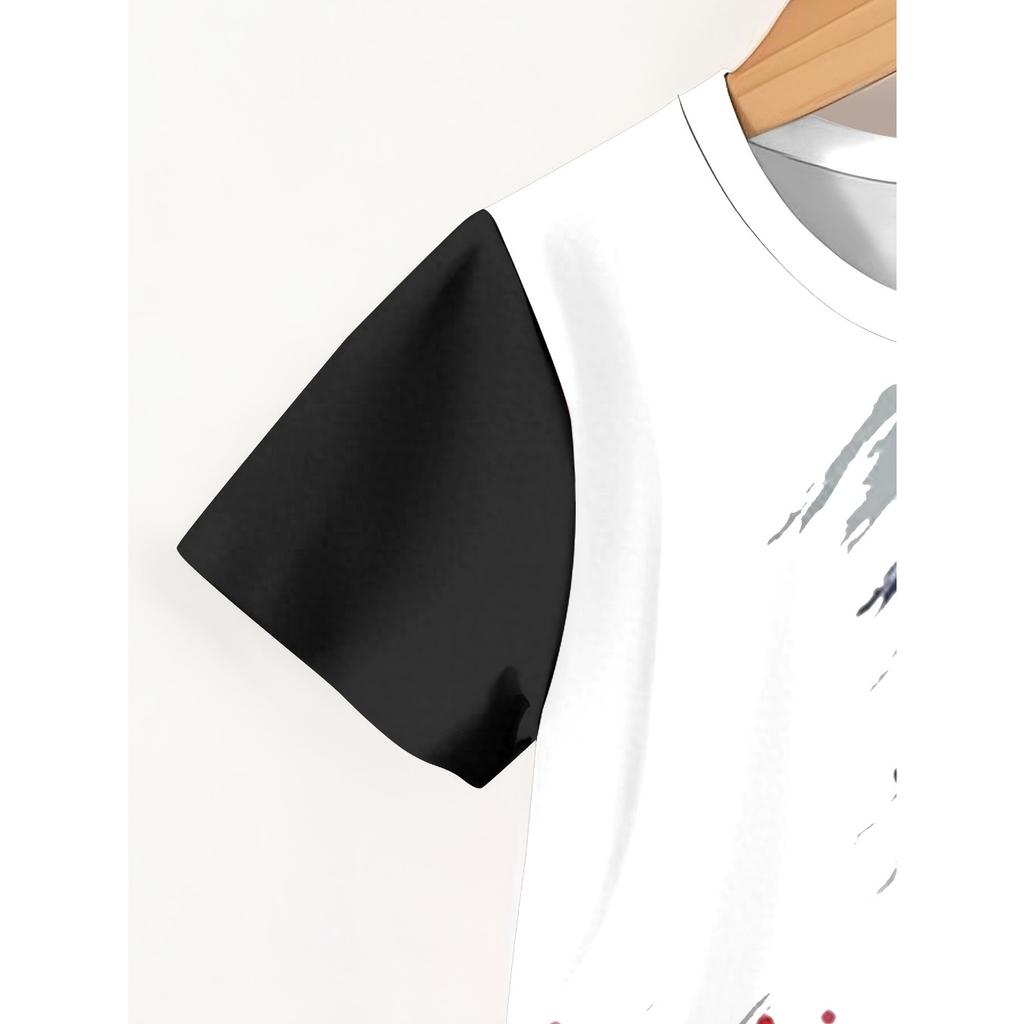 Summer 2025 fashion and casual 3D printed football pattern polyester breathable and lightweight children's set