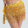 Yousheng женская юбка для танца живота сексуальная юбка для танцев на шнуровке с блестками и кисточками для выступлений шарф на талии дхоти юбка