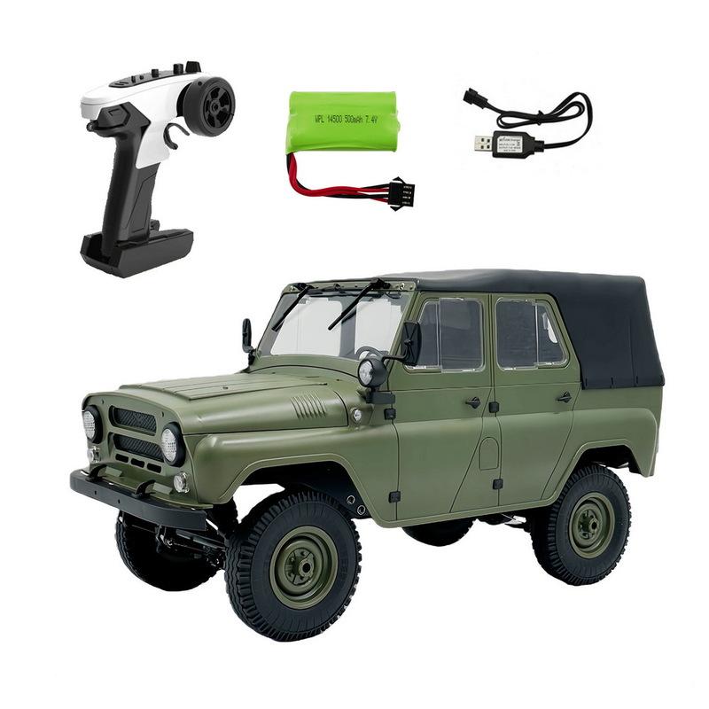 WPL C94 1:Масштаб 1:12 4WD Радиоуправляемый Вездеход-Кроулер Военный Стиль УАЗ-469 Грузовик с Дистанционным Управлением Готовый к Запуску Реалистичный Автомобиль для Скалолазания