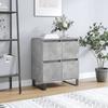 VidaXL Buffet Concrete Grey 60x35x70 Cm Engineered Wood 831224