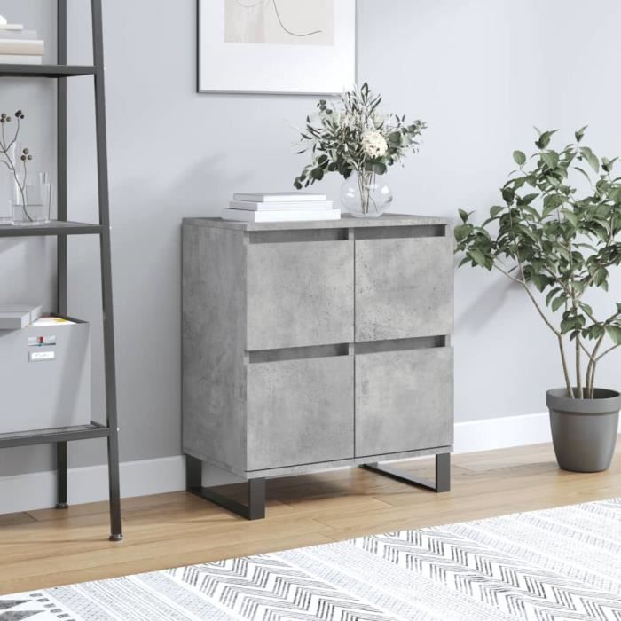 VidaXL Buffet Concrete Grey 60x35x70 Cm Engineered Wood 831224