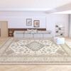 2024 French Retro Cream Sofa Loop Pile Carpet for Living Room and Bedroom