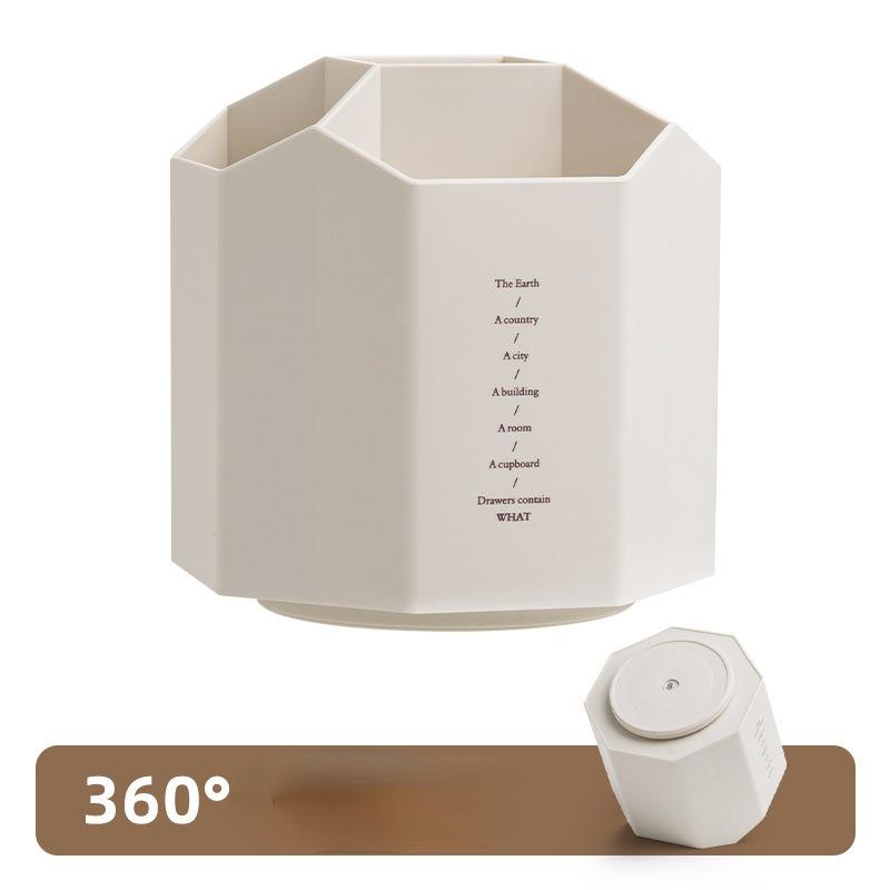 Многофункциональный вращающийся на 360 градусов держатель для ручек, креативный большой вместительный настольный ящик для хранения, органайзер для карандашей, школьные канцелярские принадлежности