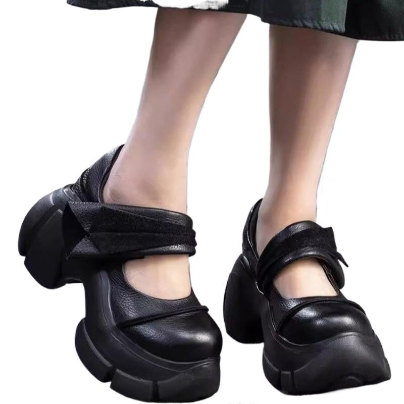 2025 Новые женские босоножки на высоком каблуке, шнуровка, обувь на платформе, повседневная модная женская обувь, туфли на высоком каблуке, туфли Мэри Джейн