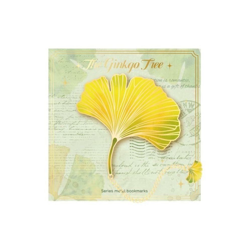 Цепочка-подвеска Листья Бронзирование Закладка Разноцветная Разделитель страниц Подарок студенту