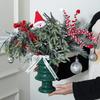 Рождественский подарок керамическая ваза высокого класса красная композиция из цветов атмосфера рождественской елки ins стиль декоративные украшения