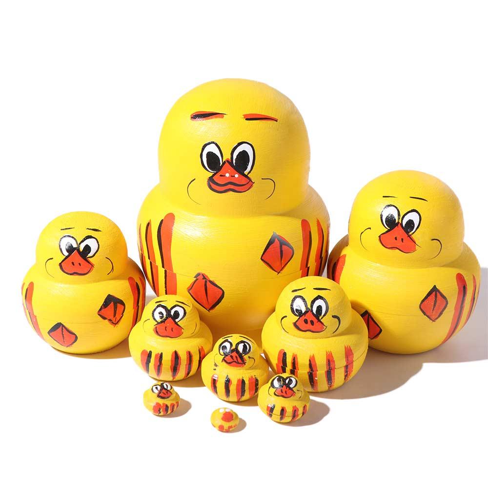 Деревянные матрешки 10 слоев вкладывающиеся куклы рождественский фестивальный подарок матрешка игрушки декор поделки