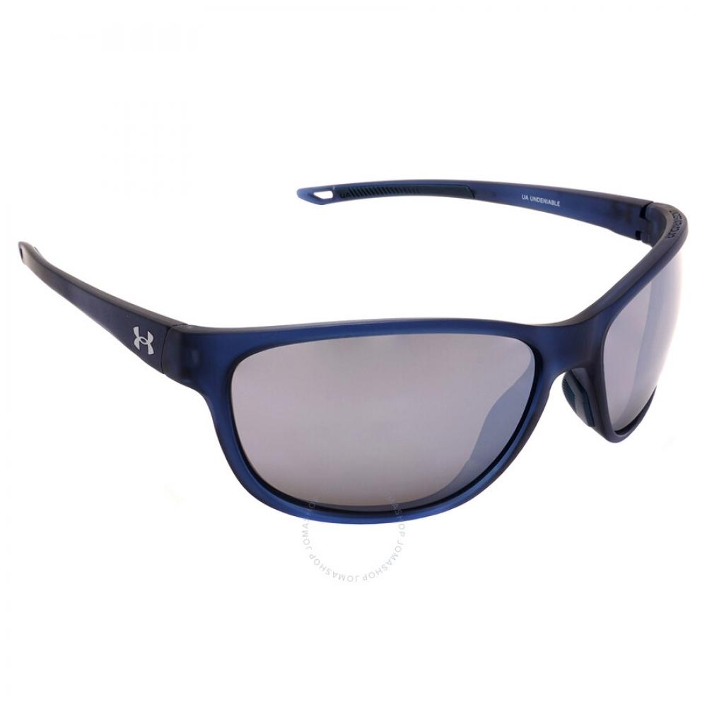 Under Armour Silver Mirror Oval Unisex Sunglasses Ua Undeniable 0fjm T4 61