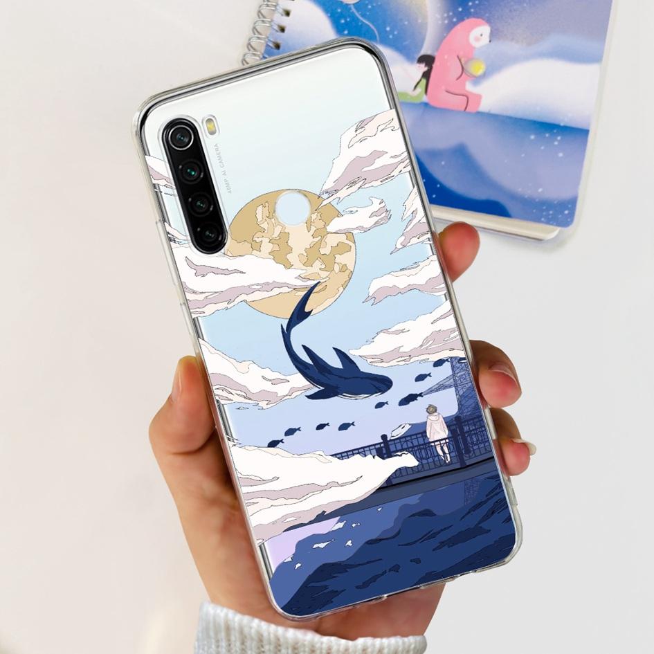 Для Xiaomi Redmi Note 8 Чехол Милый Мультяшный Мягкий Силиконовый Чехлы Для Телефона Для Xiaomi Redmi Note 8T 8 t Чехол На Redmi Note8 Задняя Крышка