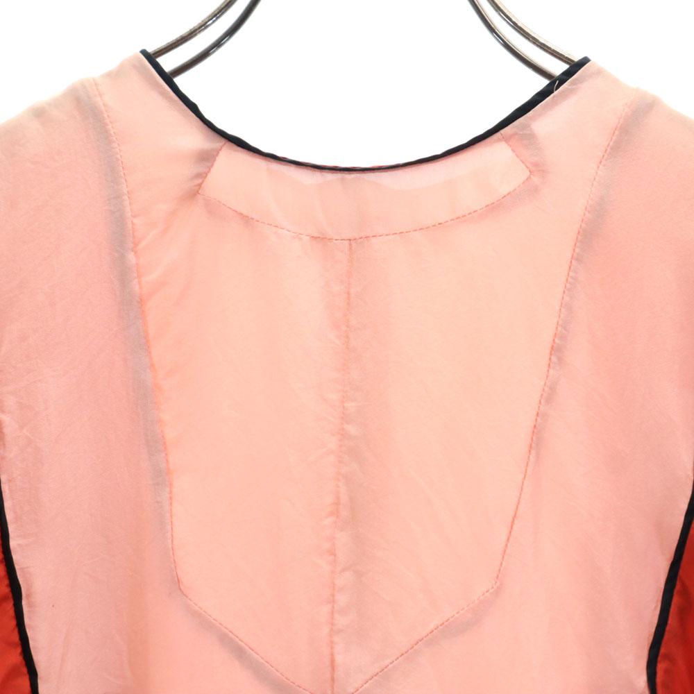 Marni Итальянское шелковое мини-платье с коротким рукавом 38 Коричневое Женское Б/У