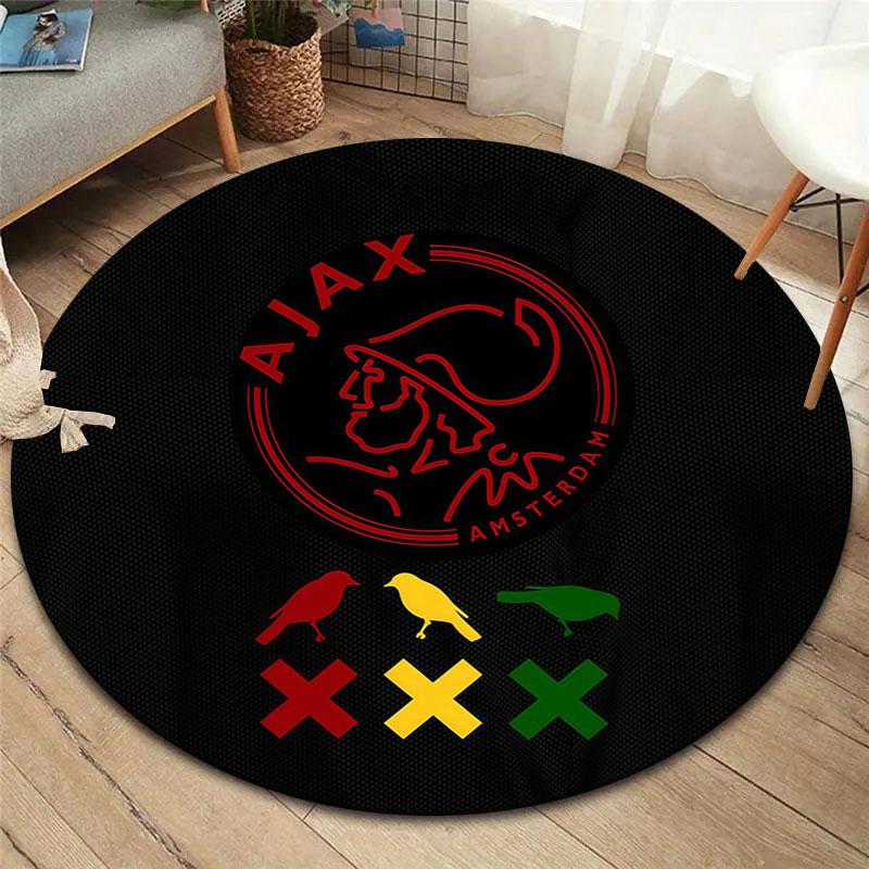 AFC Ajax Round Area Rug,Carpet Rug for Living Room Bedroom Sofa Playroom Decor,Non-slip Floor Mat