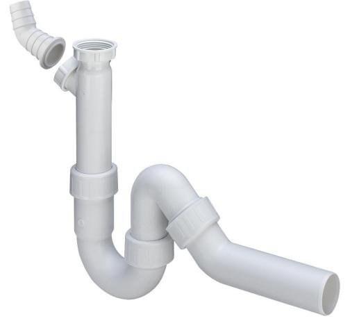 Sink pipe siphon 5/4"x50 plastic/white, model 798530