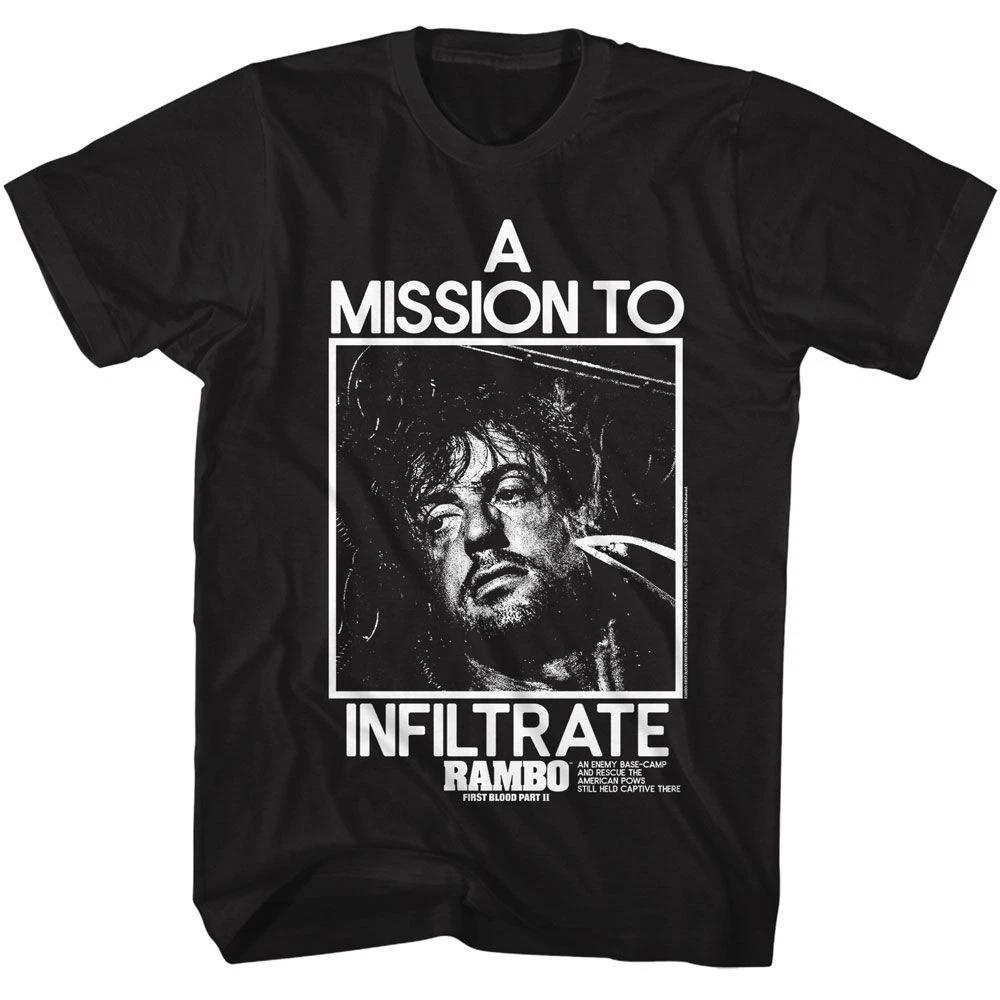 Rambo Infiltrate Black Movie Children's T-shirt