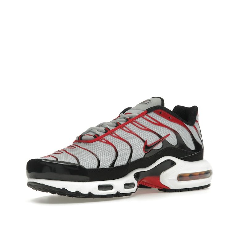 Nike Air Max Plus Platinum Black University Red Men Sneakers Grey Pure-Platinum White FN6949-002