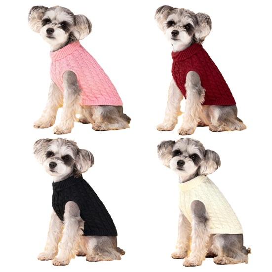 Дизайн с лацканами, удобный теплый зимний свитер для собак, кошек, жилет, модная одежда для домашних животных