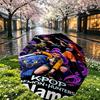 Custom Name Personalized KPop Demon Hunters Print Umbrella, Auto Open Close, 8‑Rib Sturdy Frame, Commute Camping Hiking Use, Birthday Gift