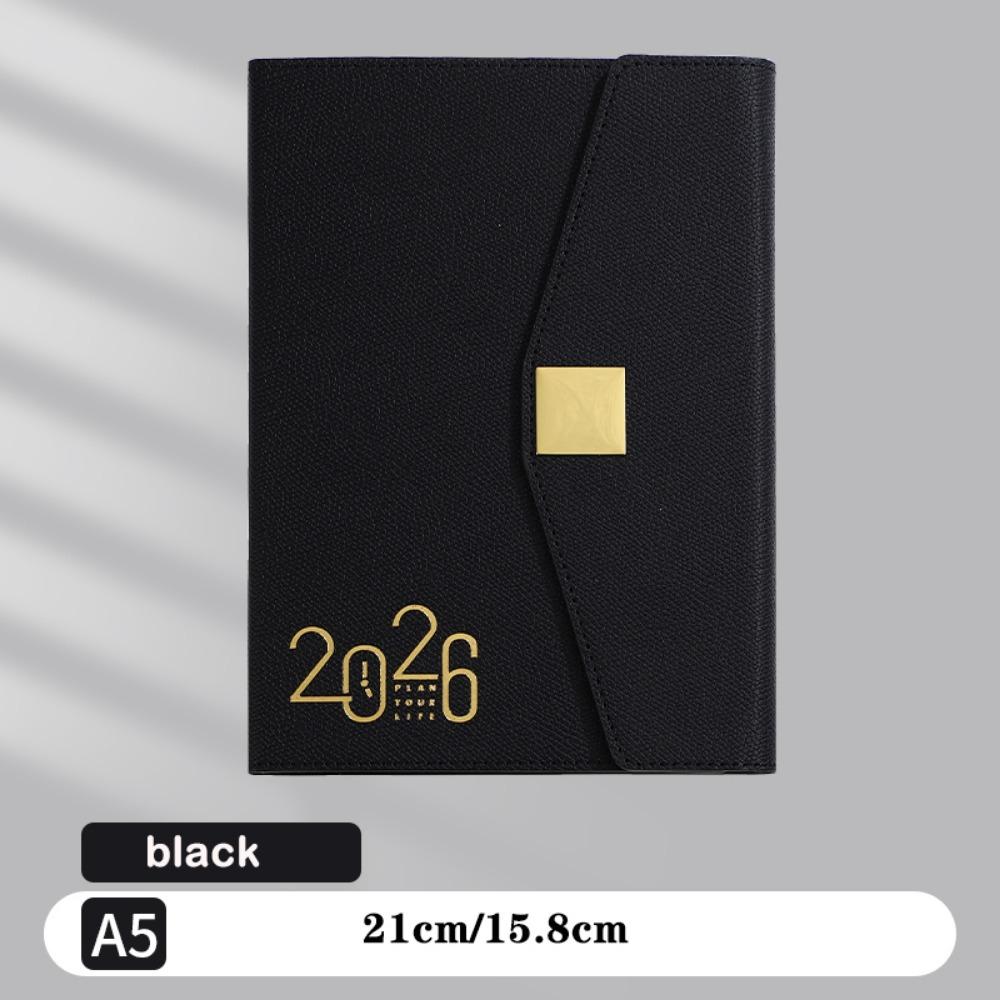 Square Buckle Planner Notebook A5 English Notebook NEW Schedule Book  Daily Plan Time Organizer