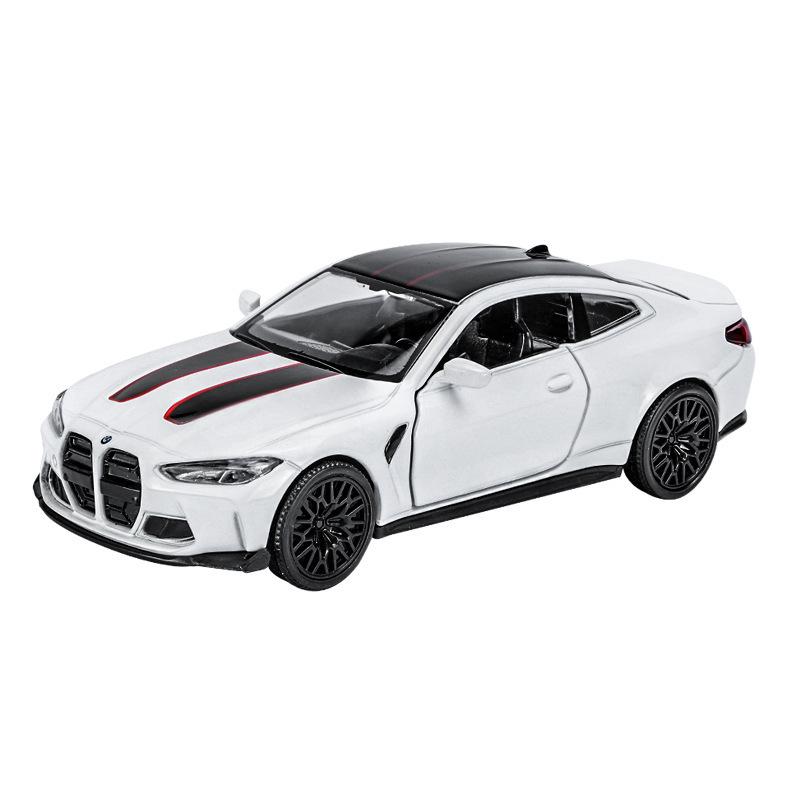 1/36 BMW M4 CSL сплав игрушечная модель автомобиля высокая имитация металл подлинная дверь автомобиля может быть открыта и убрана функция мальчик подарок на день рождения коллекция дисплей