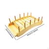 Wood Sushi Bridge Dish Food Plate Tableware Wooden Arch Platter for Restaurant
