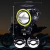 Ygmylandbb Motorcycle LED Fog Lights, Squid Rings, Headlights, Work Lights, Auxiliary Lights, Spotlights, On/Off