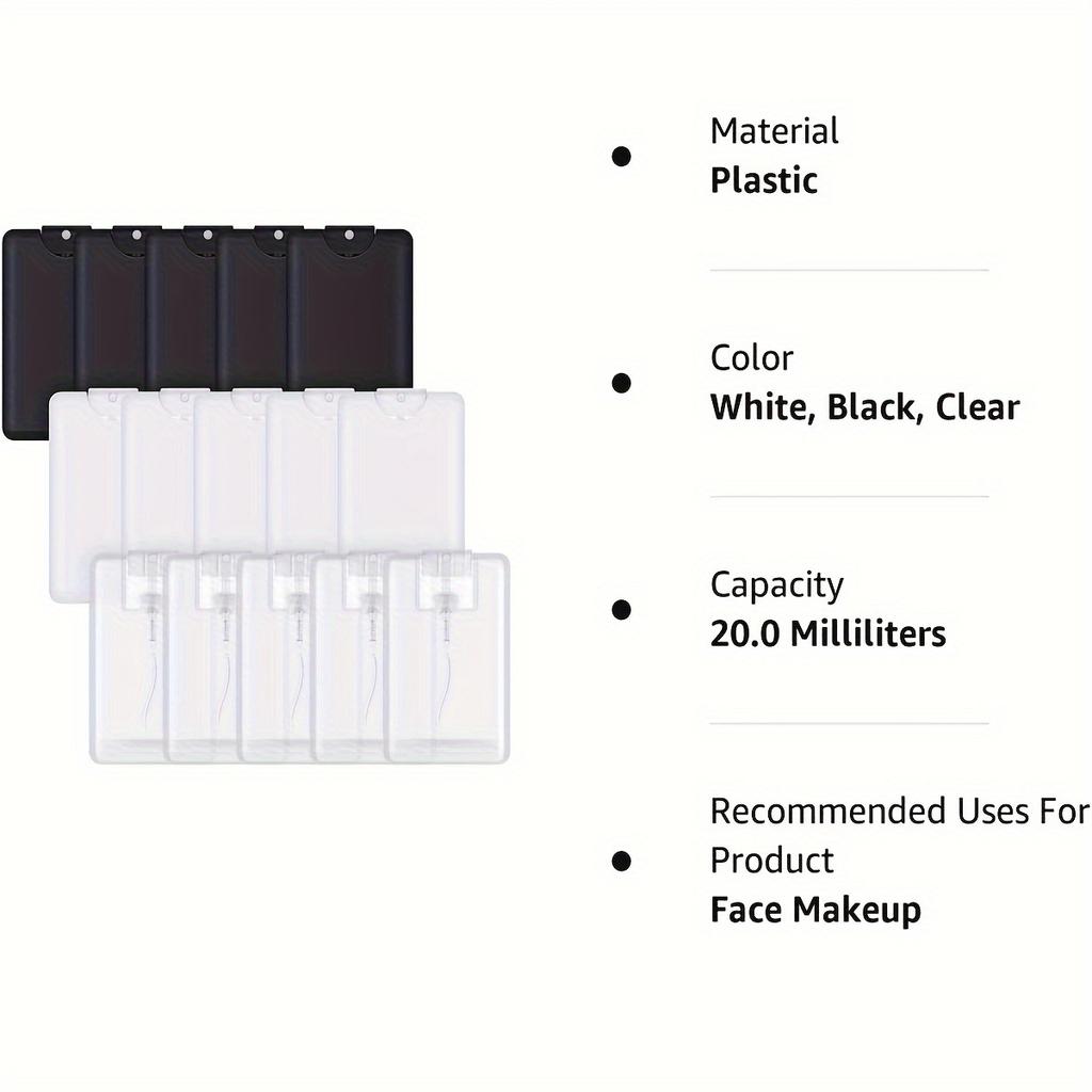 3 шт. многоразового использования мелкодисперсный флакон-спрей для духов - пластик без ПВХ, без запаха, идеально подходит для косметики и эфирных масел