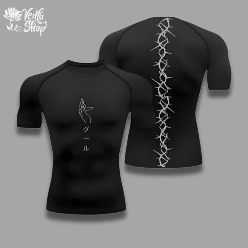 Компрессионная футболка Kaneki | Кен Канеки, Токийский гуль, аниме, спортзал, спортивная одежда, аниме-футболка, футболка с мускулами, компрессионное белье