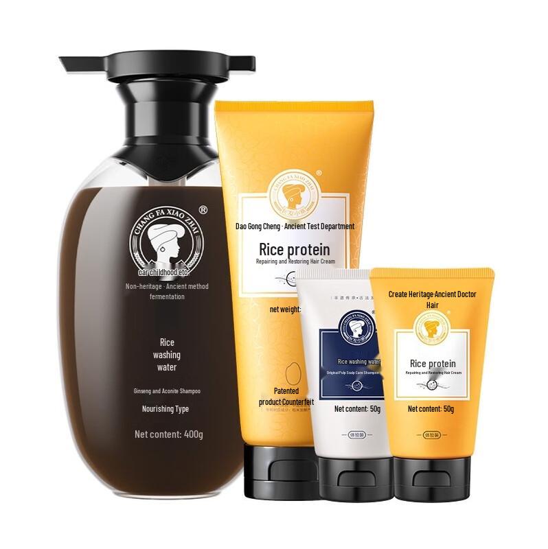 Changfaxiaozhai Ginseng & Black Ganoderma Shampoo & Conditioner Set