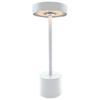 Lampe De Table Sans Fil - LUMISKY - ROBY WHITE - H30 Cm - Touch En Aluminium - Blanc Mat - LED