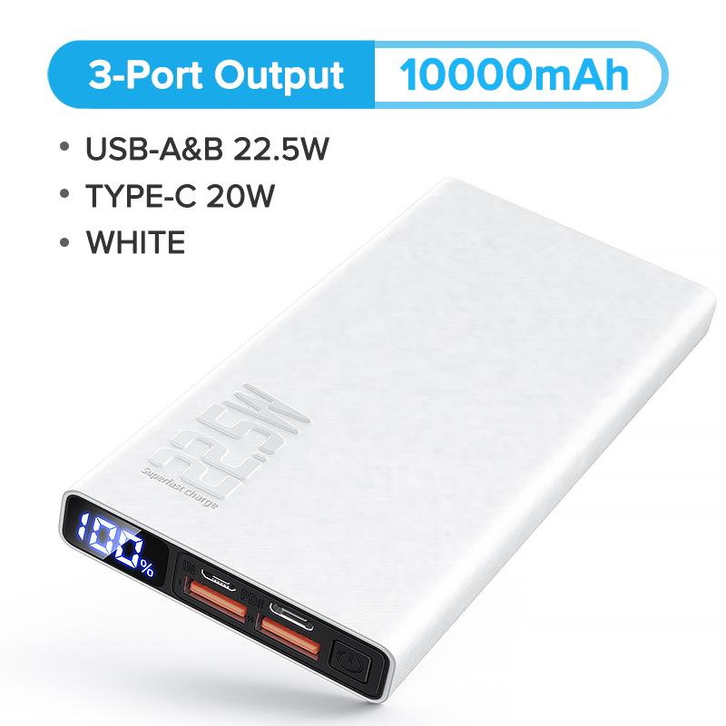 QOOVI Power Bank 10000 мАч 20000 мАч PD 20 Вт Быстрая зарядка Powerbank Внешнее зарядное устройство для iPhone 13 12 11 Pro Xiaomi Huawei P40 PoverBank