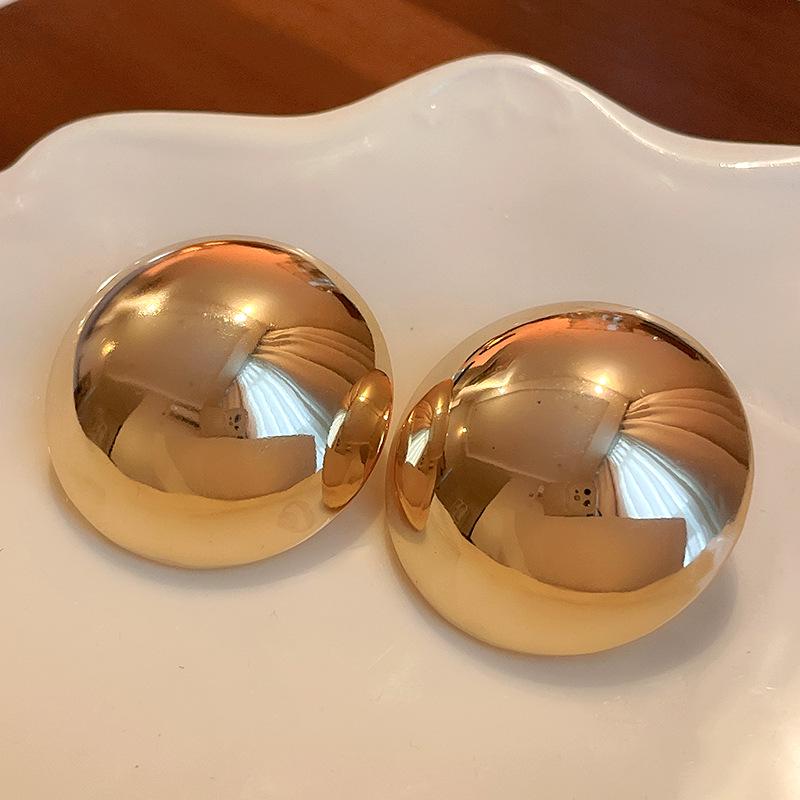 Металлические серьги-полукольца 'Серебряная игла' - Европейский и американский преувеличенный стиль, модные гвоздики для женщин