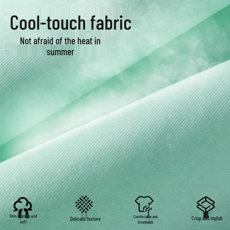 MINISO Men's 2025 Ice Silk Breathable Short-Sleeve T-Shirt