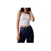 Jeans Iconic Elastic Trim Fitted Crop Tank Top Women Tops Bright-White J20J223110-YAF