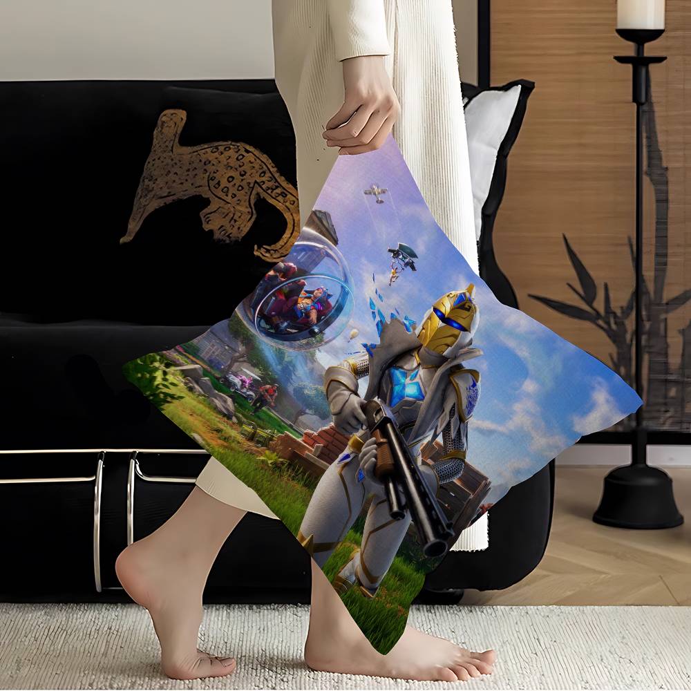 Cartoon Game FFortniteS Cushion Cover Inches Farmhouse Decor Home Throw Pillow Covers For Couch Decorations