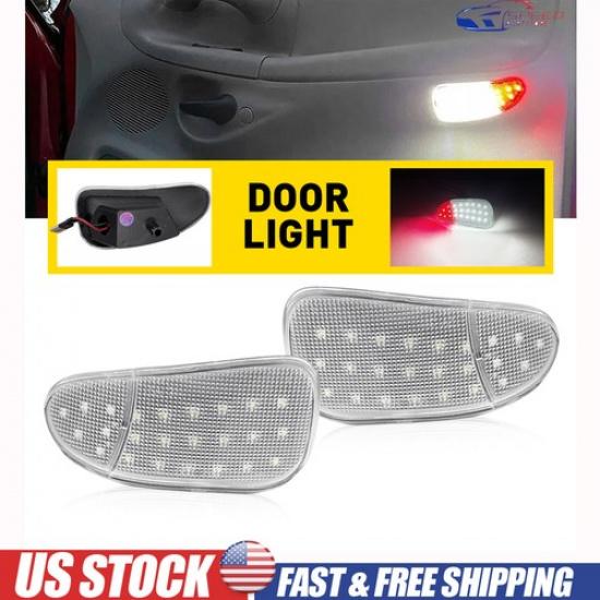 2X Светодиодная лампа подсветки двери для 1997-2003 Ford F150 Сверхяркие аксессуары