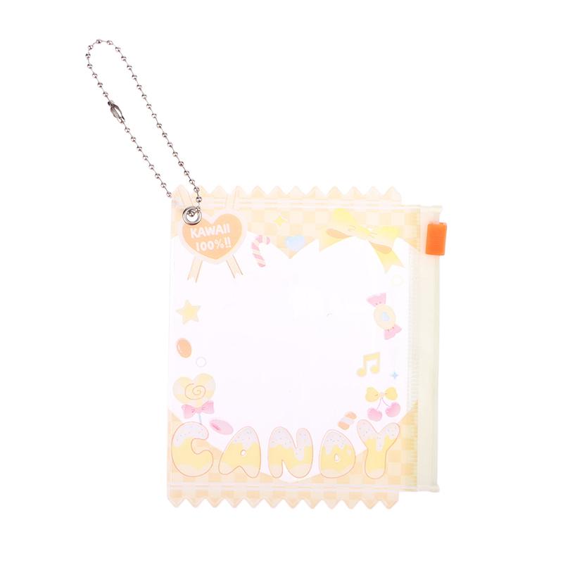 1Pc Candy Bar Bag Cartoon Themed Badge Storage Case Pendant Protective Shell Card Doll Bag