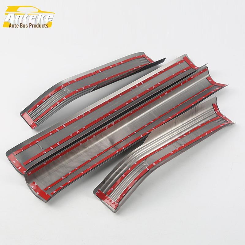 18 CC Яркие накладки на пороги и бампер багажника, защищающие от царапин, наклейки на приветственные педали