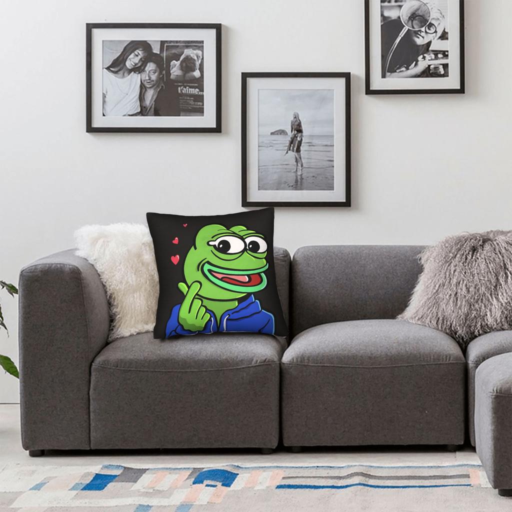 Pillow Cover Pepe The Frog Vintage Pillow Case For Living Room Chair Pillowcases