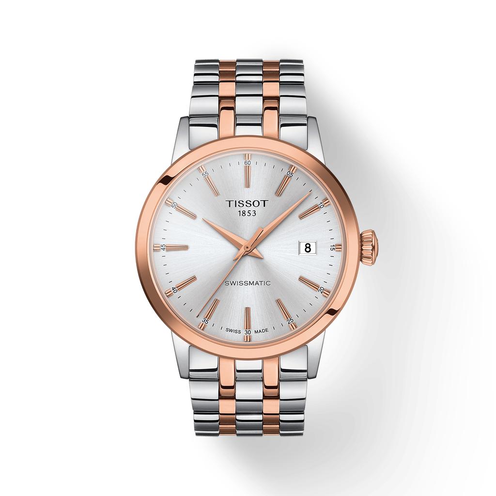 Tissot Мужские модные часы из нержавеющей стали с серебристым циферблатом T129.407.22.031.00