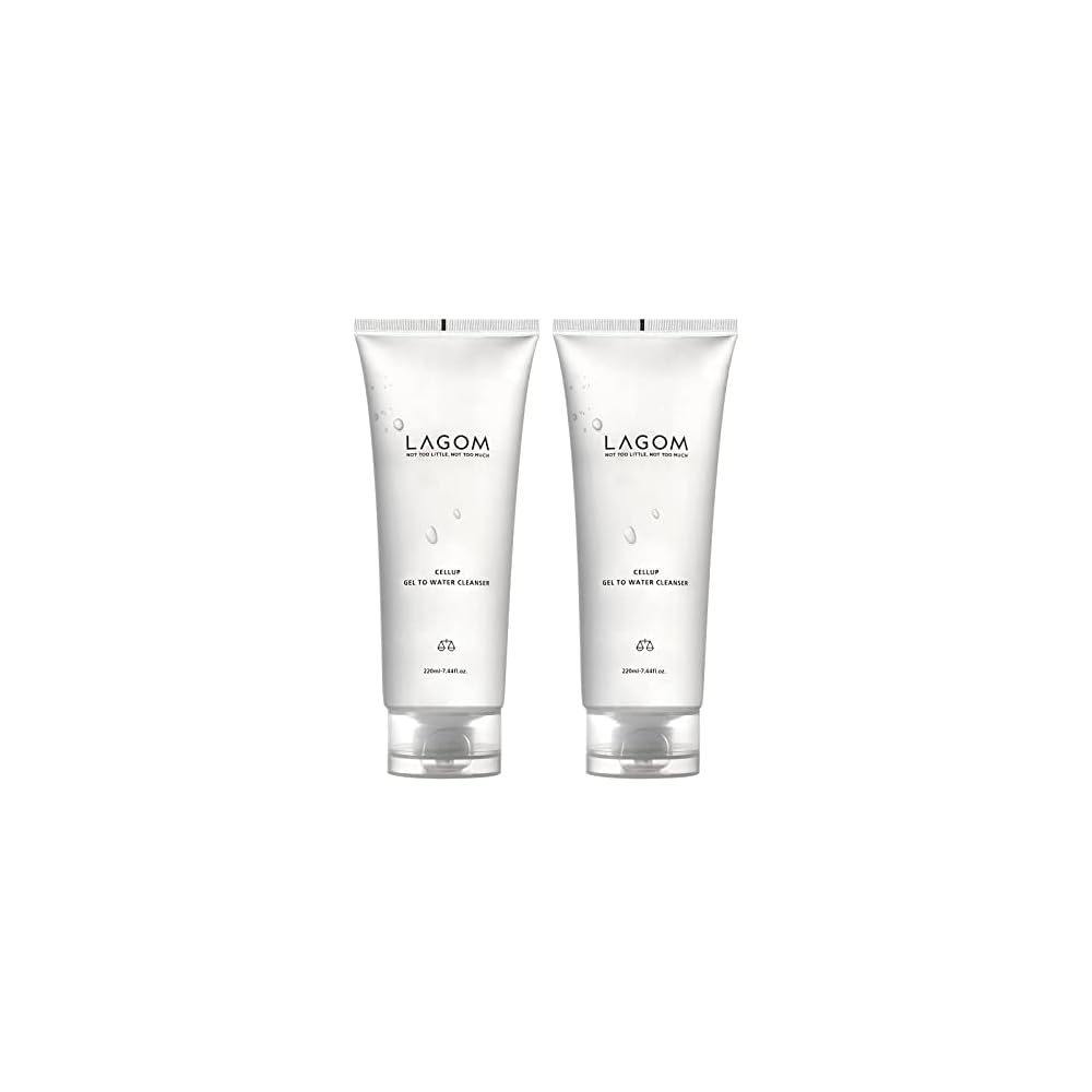 LAGOM Gel-to-Water Cleanser - Morning Facial Cleanser, Massage Gel, Moisturizing, Hydrating, Leaves