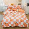 Comfortable and Warm Dormitory Bed Three-piece Set, Bed Sheet Quilt Cover Four-piece Set