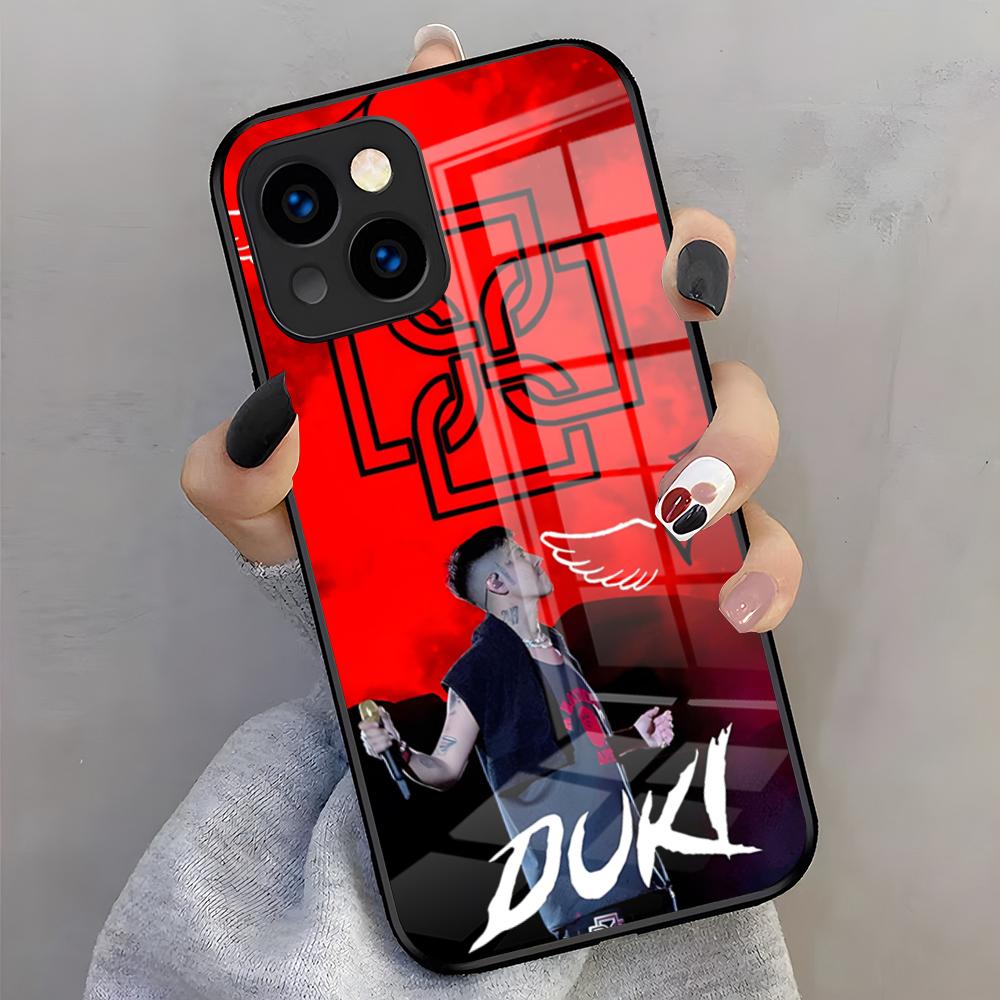 Чехол для телефона Rapper D-Duki Ameri 5202 Для IPhone 17 Air Pro Max 16 15 14 13 11 Plus Стеклянная крышка