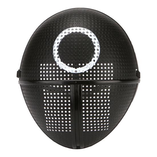 Маска для косплея с геометрическим узором, полнолицевая маска с сетчатыми регулируемыми ремнями, один размер, взрослая маска для костюмированных вечеринок, косплей