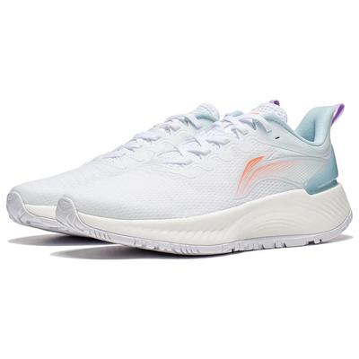 Li Ning YueYing Element Нескользящие, Износостойкие, Дышащие Низкие Беговые Кроссовки Женские Бело-Синие ARHT006-11