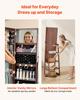 360° Swivel Jewelry Cabinet, 1550 mm Tall, Full-Length Mirror with Storage, Standing Rotatable Jewelry Armoire Organizer, Lockable Door with 2 Keys,