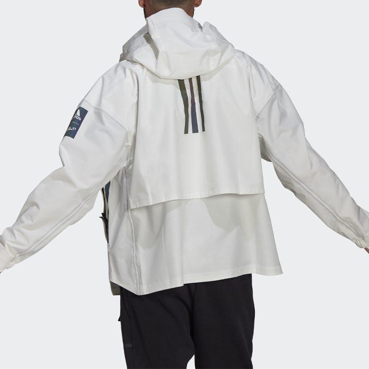 adidas Куртки MYSHELTER Мужские Белый С капюшоном Умеренный Другое GK8707