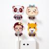 Power Plug Socket Hook Rack Holder Hanger Cute Animal Pattern Home Wall Decor