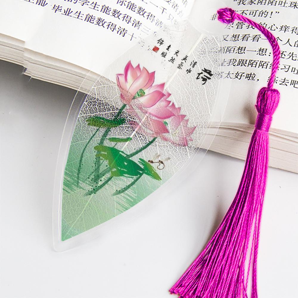 1 шт., милые классические креативные закладки, китайский ветер, натуральные коллекционные предметы, закладки с листьями и жилами, креативные канцелярские принадлежности