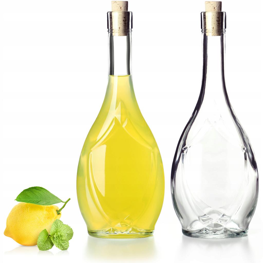 KADAX Стеклянная Бутылка для Вина 500мл с Пробкой Оливковое Масло Уксус Самогон Алкоголь Ликер