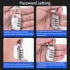 Luggage Anti-Thef 4 Digit Password Lock TSA Customs Code Lock Padlock Smart Combination Lock