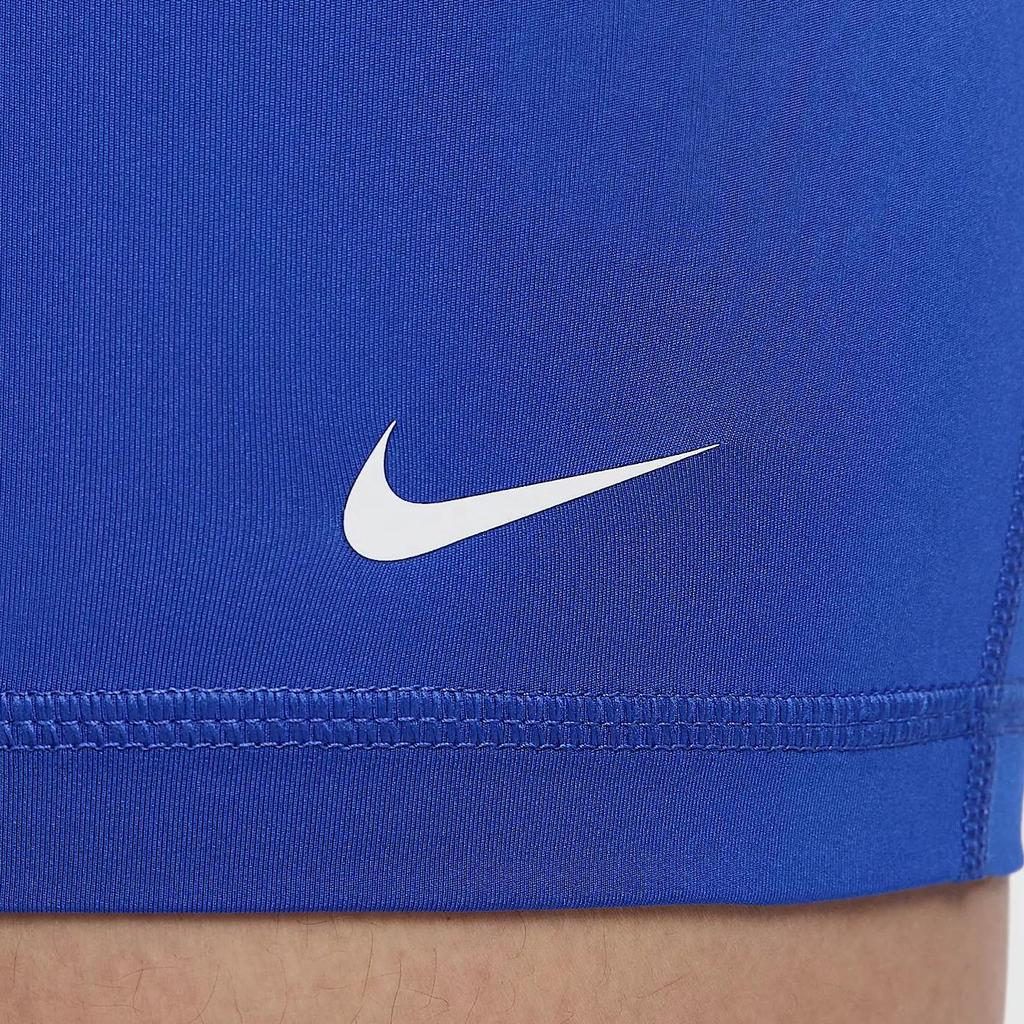 Nike Pro 365 Logo Comfortable Quick-Dry Training Shorts Women Shorts Royal-Blue CZ9832-407